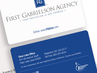 First Gabrielson Agency Stationery
